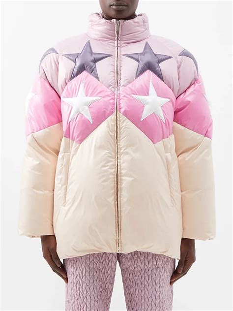 miu miu star puffer jacket|miumiu cotton trench coat.